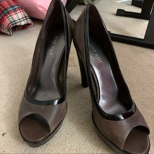Nine West brown heels